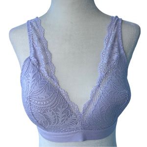 WONDERBRA Comfy Glam Scallop Lace Wireless Bralette M